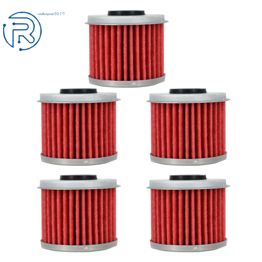 Set of 5 Oil Filters for Honda CRF150R CRF150RB CRF250R CRF250X CRF450R CRF450X