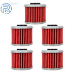 Set of 5 Oil Filters for Honda CRF150R CRF150RB CRF250R CRF250X CRF450R CRF450X