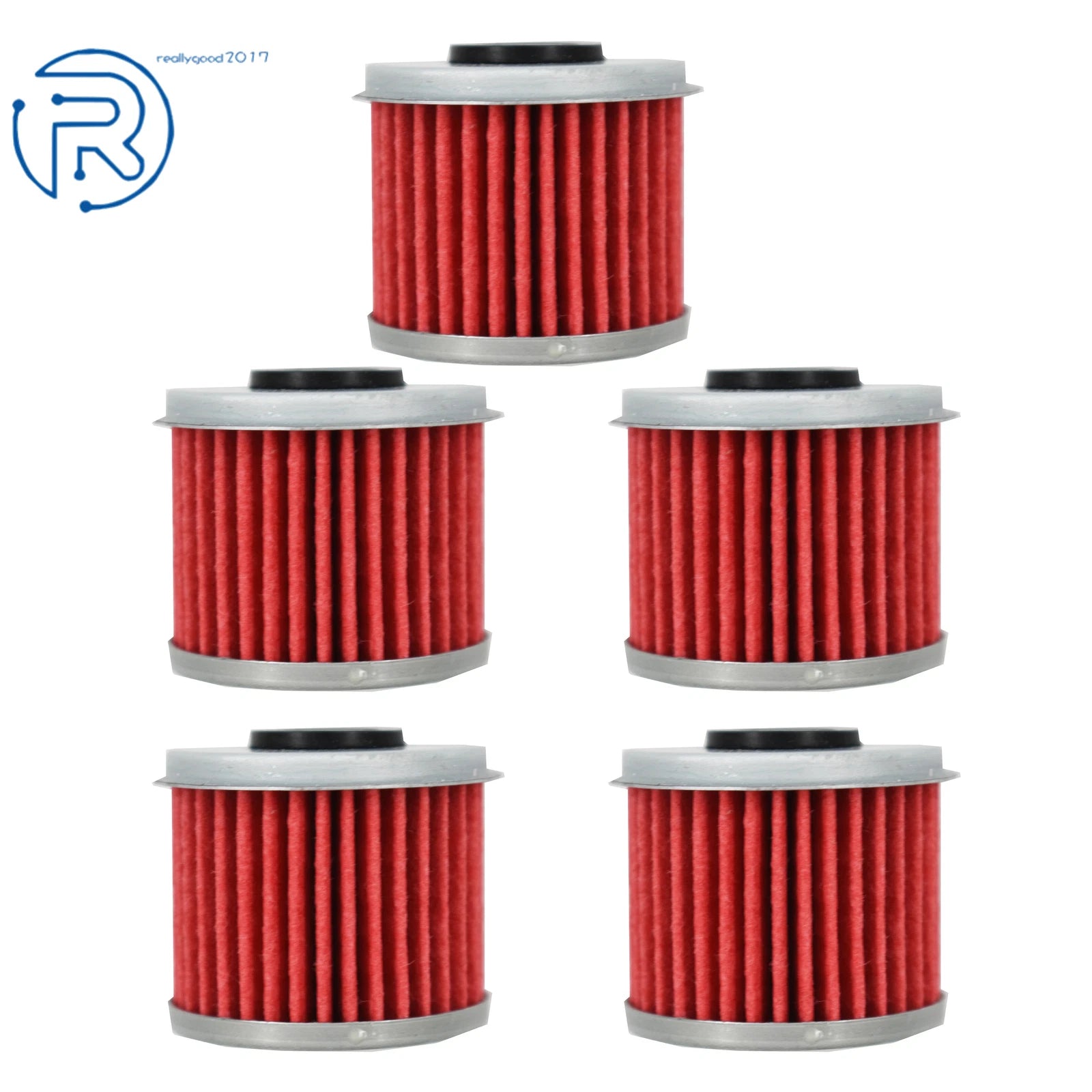 Set of 5 Oil Filters for Honda CRF150R CRF150RB CRF250R CRF250X CRF450R CRF450X