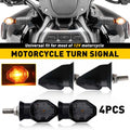 4X Amber Smoke Mini Motorcycle Turn Signal LED Indicator Light for Honda