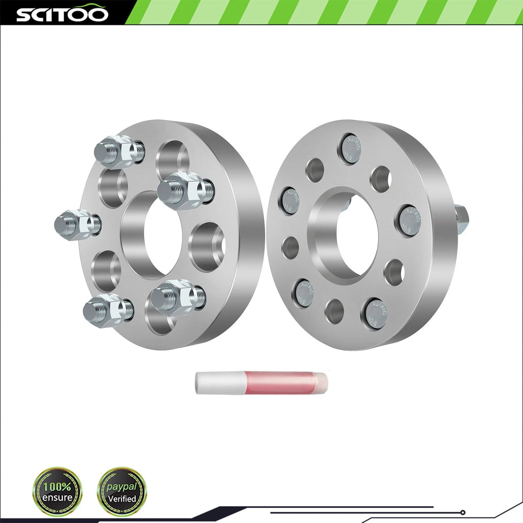 2Pcs 1" Wheel Adapters 5x100 to 5x112 12x1.5 for Toyota Corolla Chrysler Sebring (2000–2010)