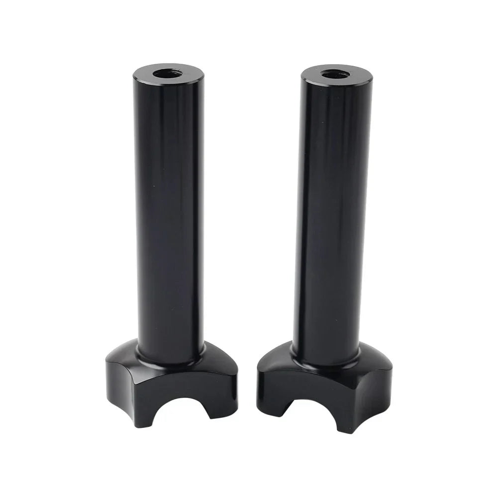 6" Black Straight Handlebar Risers for Harley Heritage Softail Dyna FXD
