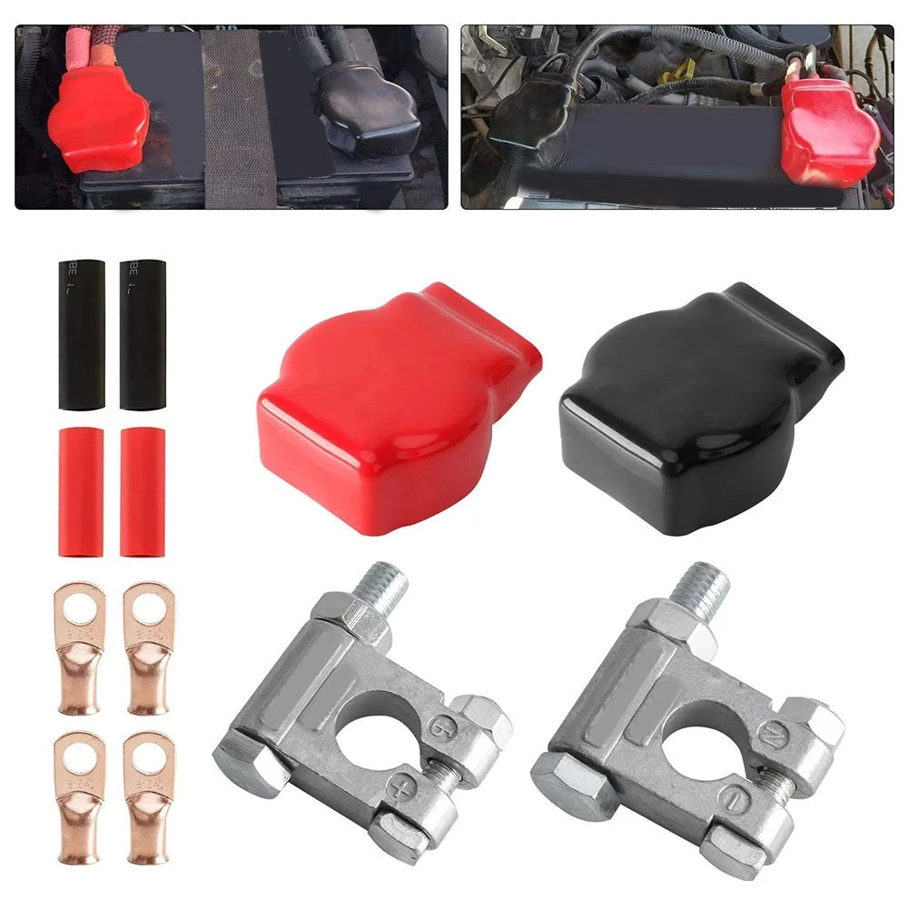 Boat Battery Terminal Kit for Top Post Batteries (Zinc Alloy)