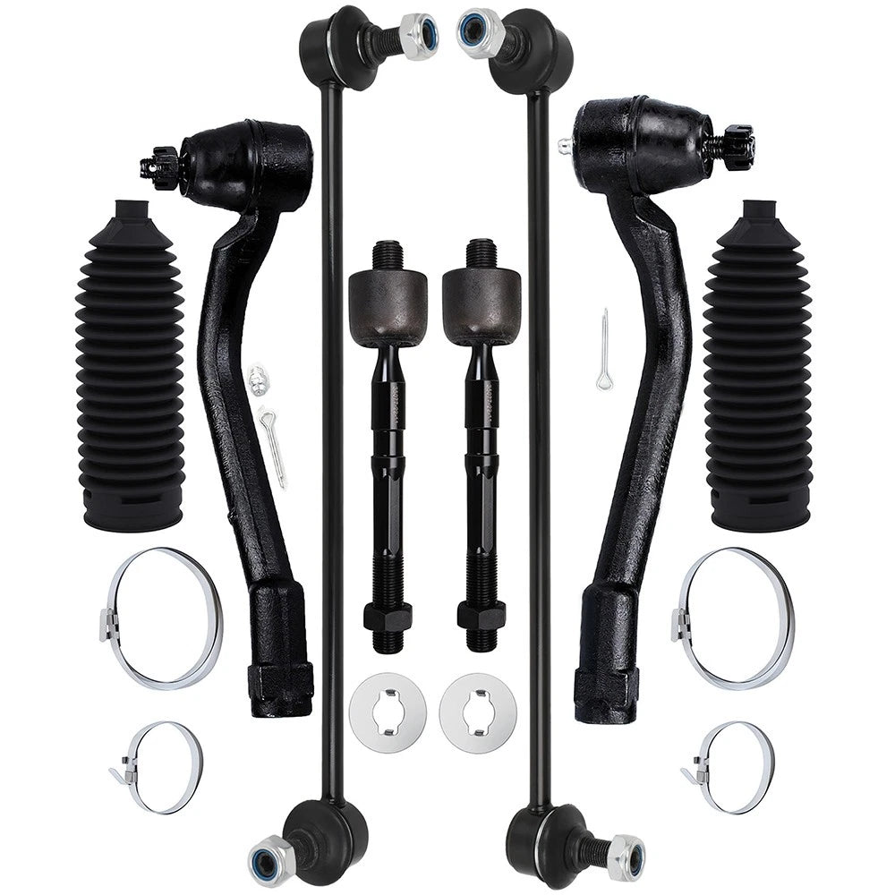 Set of 8 Rack and Pinion Bellows Sway Bar Ends for Hyundai Sonata (2011–2012)