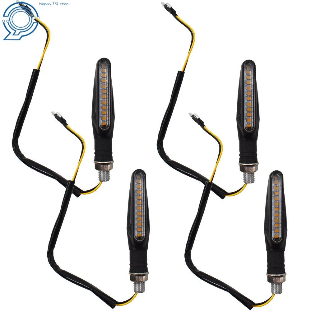 Set of 4 LED Turn Signal Lights for Universal Motorcycle