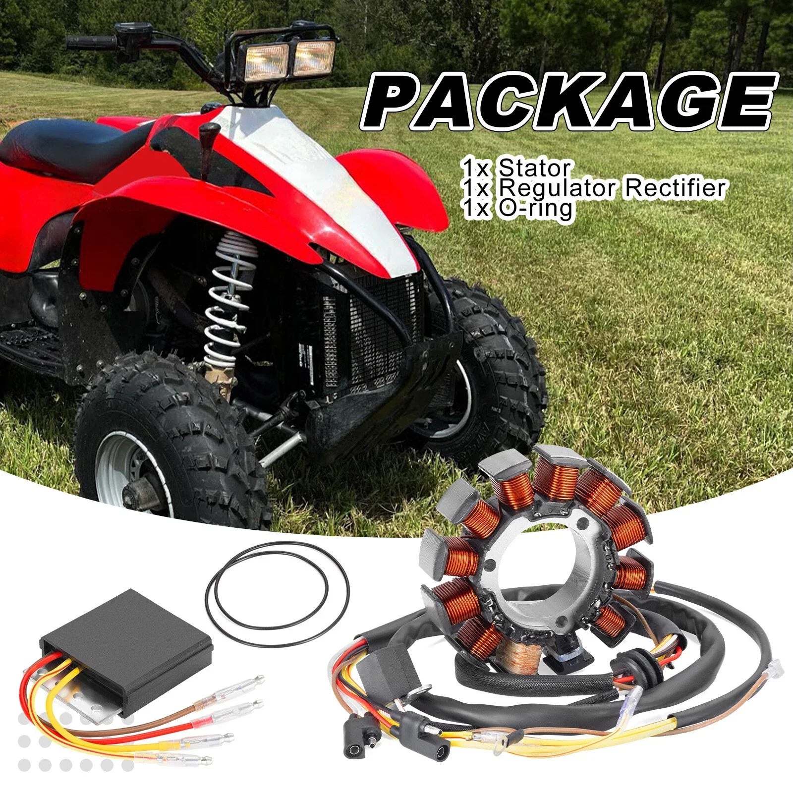 Stator w/ Regulator Rectifier 2x4 4x4 for Polaris Scrambler (2000–2002)