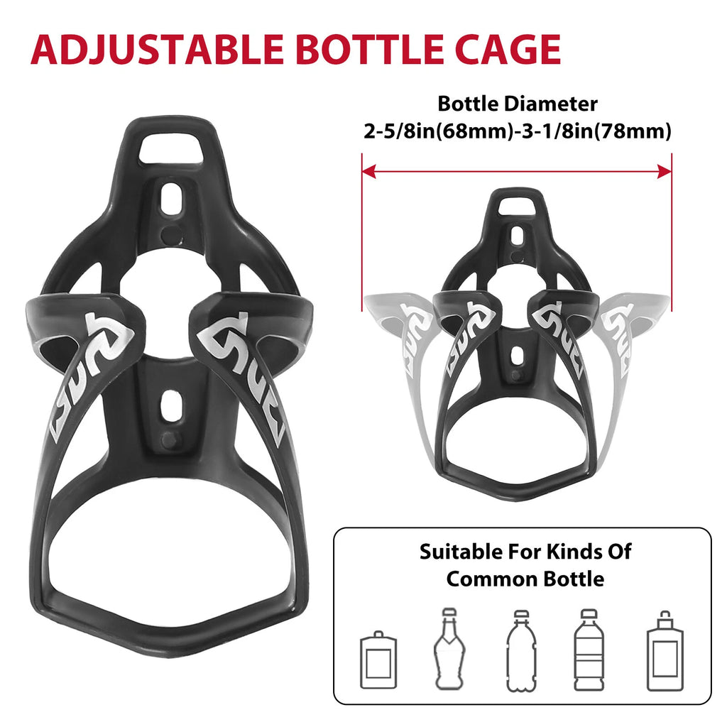 Water Bottle Cage for Universal Bicycle (Fits Most Models)
