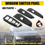 Set of 2 Inner Window Switch Panel Cover Trims for Honda Accord (2018–2022)
