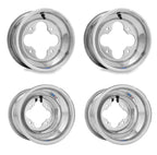 Set of 2 DWT Polished A5 10" Front & Rear Wheels for LTR450 LTZ400 KFX450R (2004–2023)