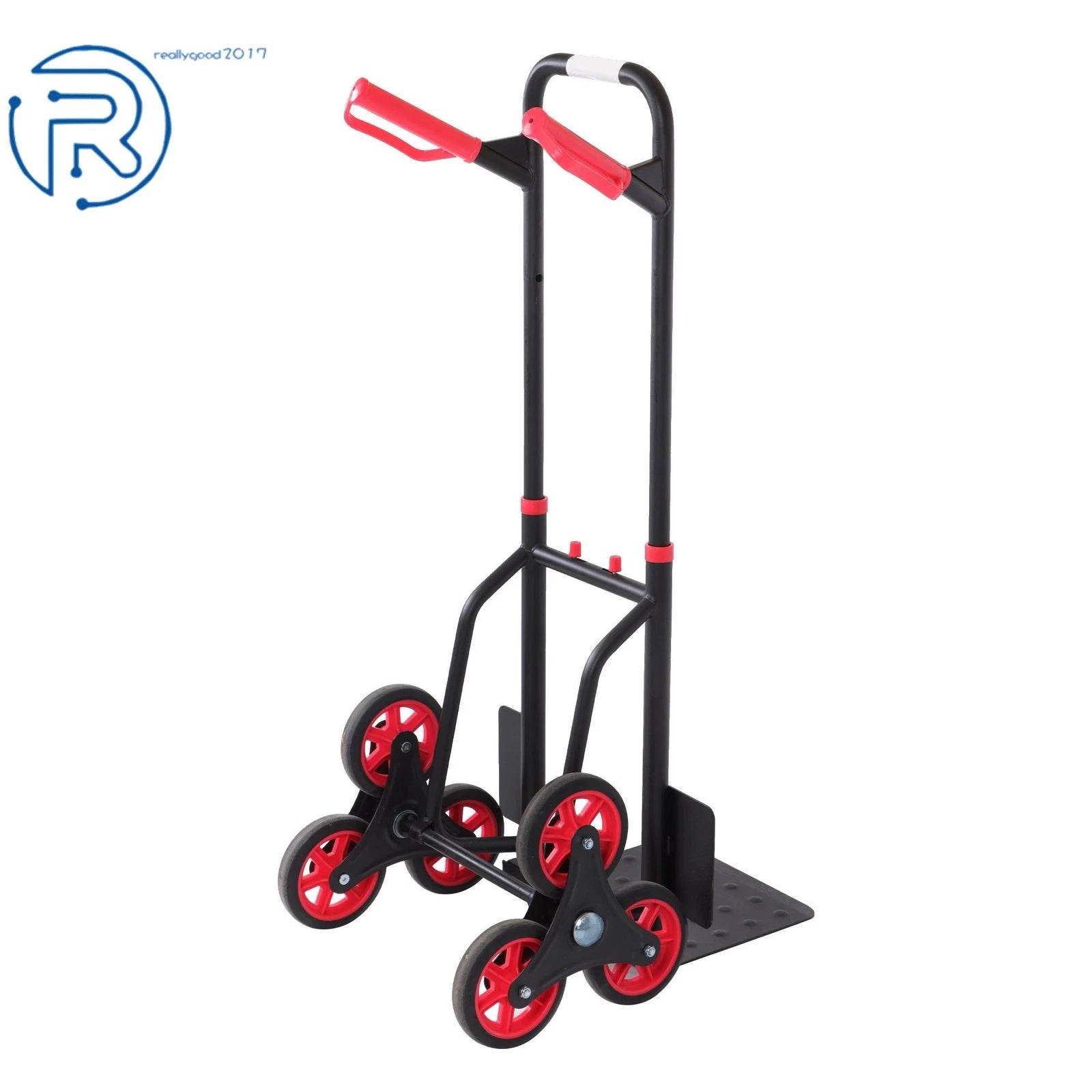 Heavy Duty Stair Climbing Hand Truck with 6" TPR Wheels (440 LB Capacity)