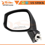 Power Door View Mirror Driver Side for Honda Civic (2012–2014) Textured Black
