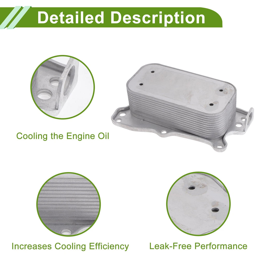 Engine Oil Cooler for Mercedes-Benz E350 (2006–2009) No. 2721880001