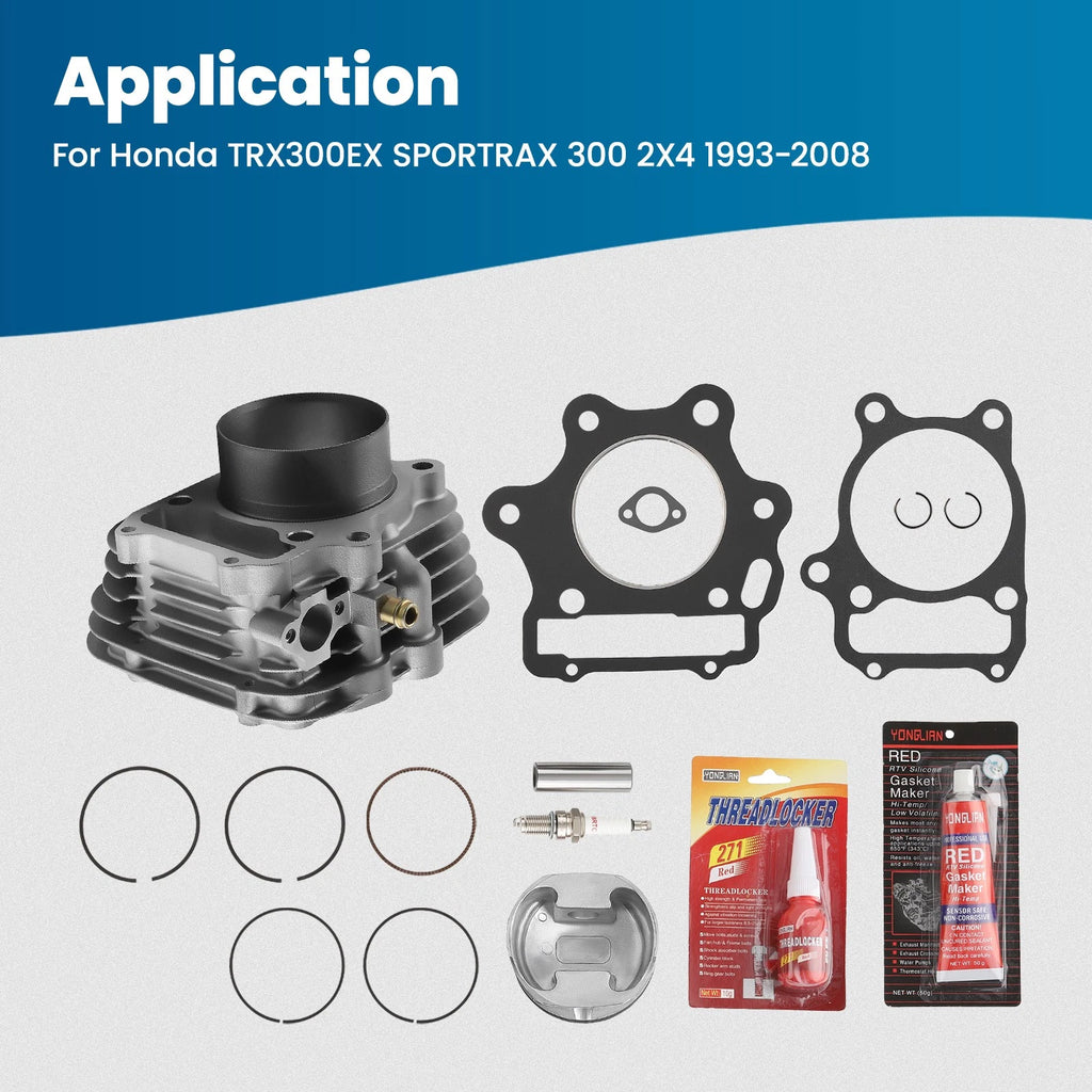 330cc Big Bore Cylinder Piston Gasket Kit for Honda Sportrax TRX300EX (1993–2008)