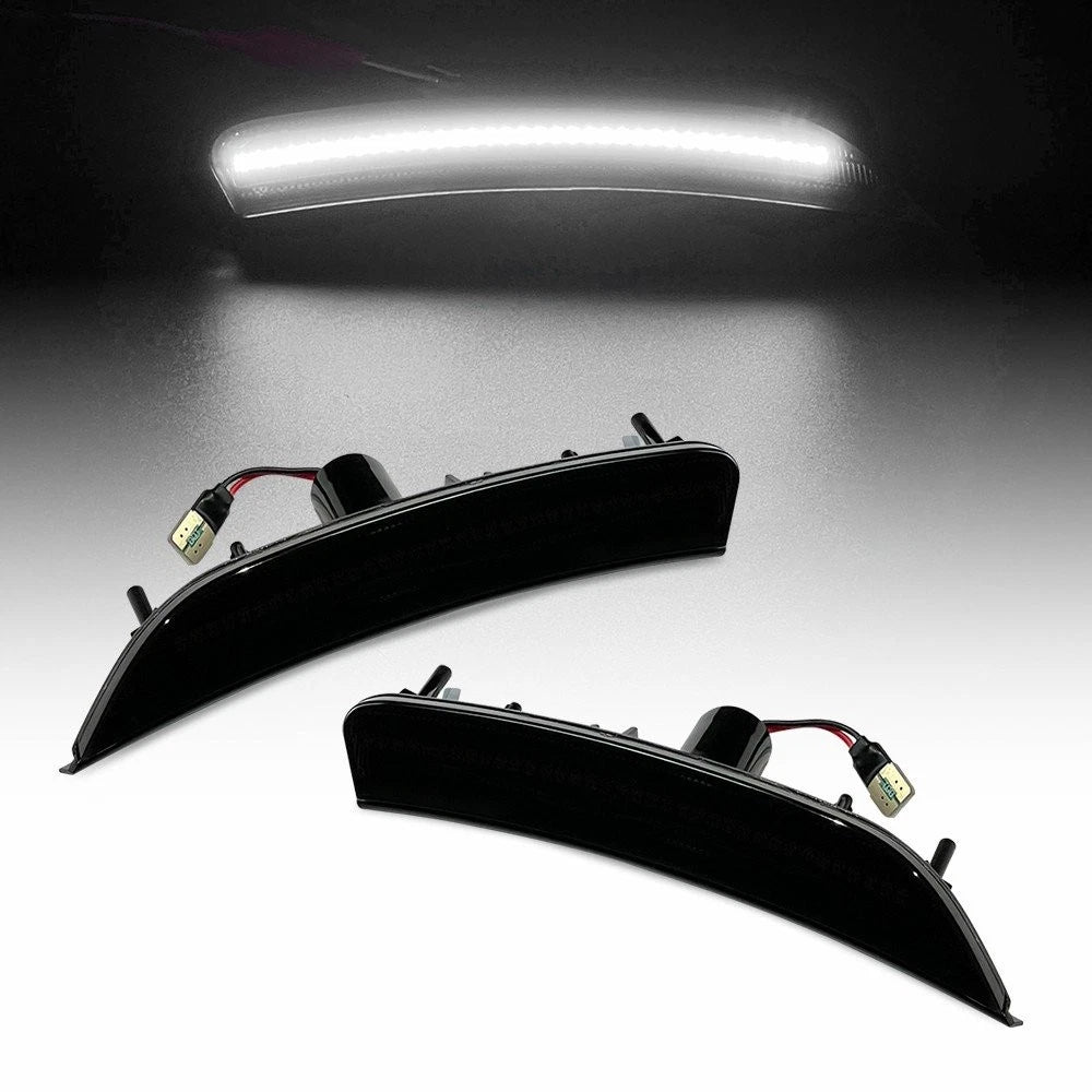 Set of 2 White Side Marker Lights for Chrysler 200 (2015–2017)