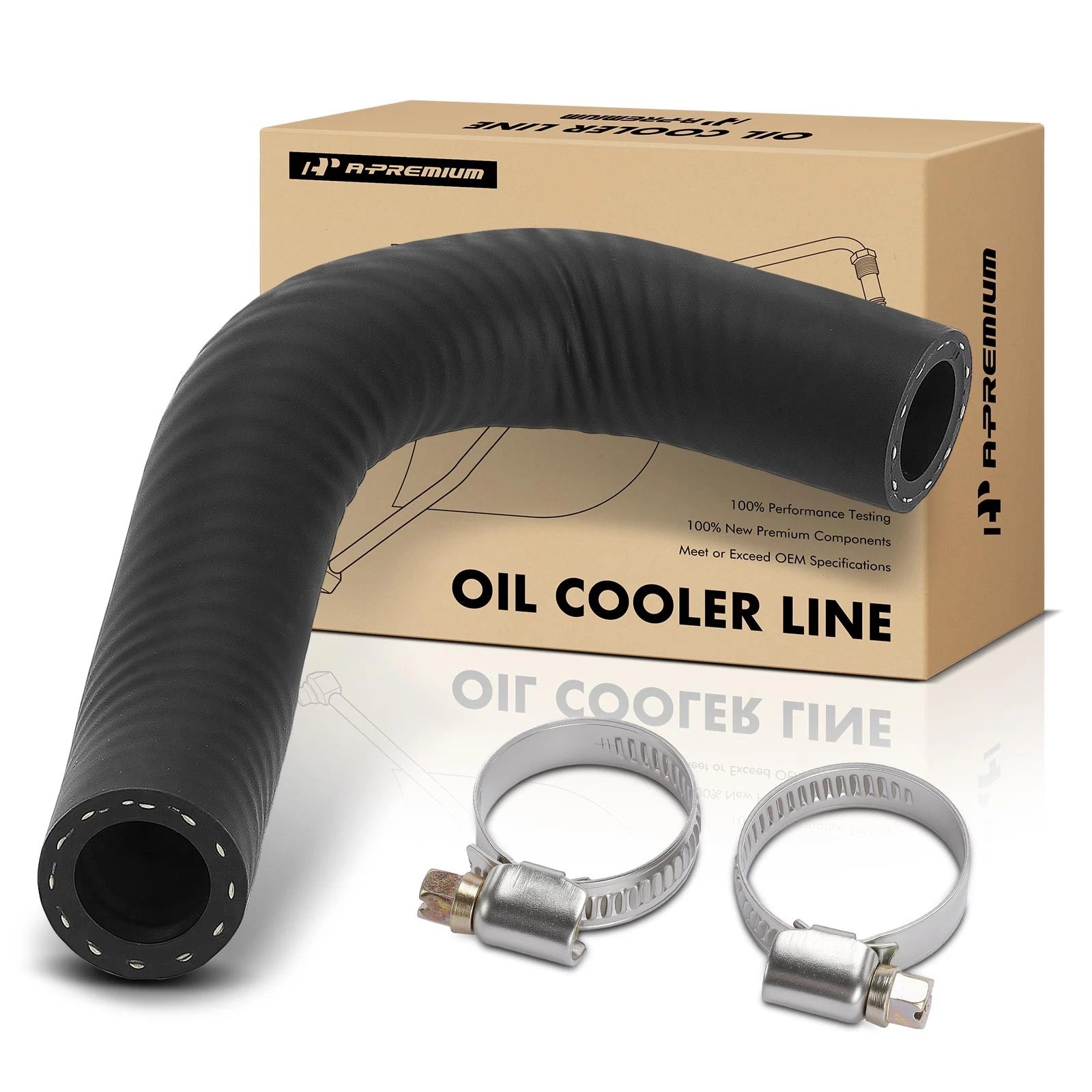 Engine Oil Cooler Hose with 2 Clamps for Chevy Cruze Sonic Buick L4 (2011–2019)