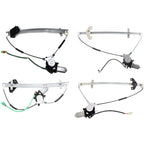 Set of 4 Window Regulators for Honda CR-V (2002–2006)