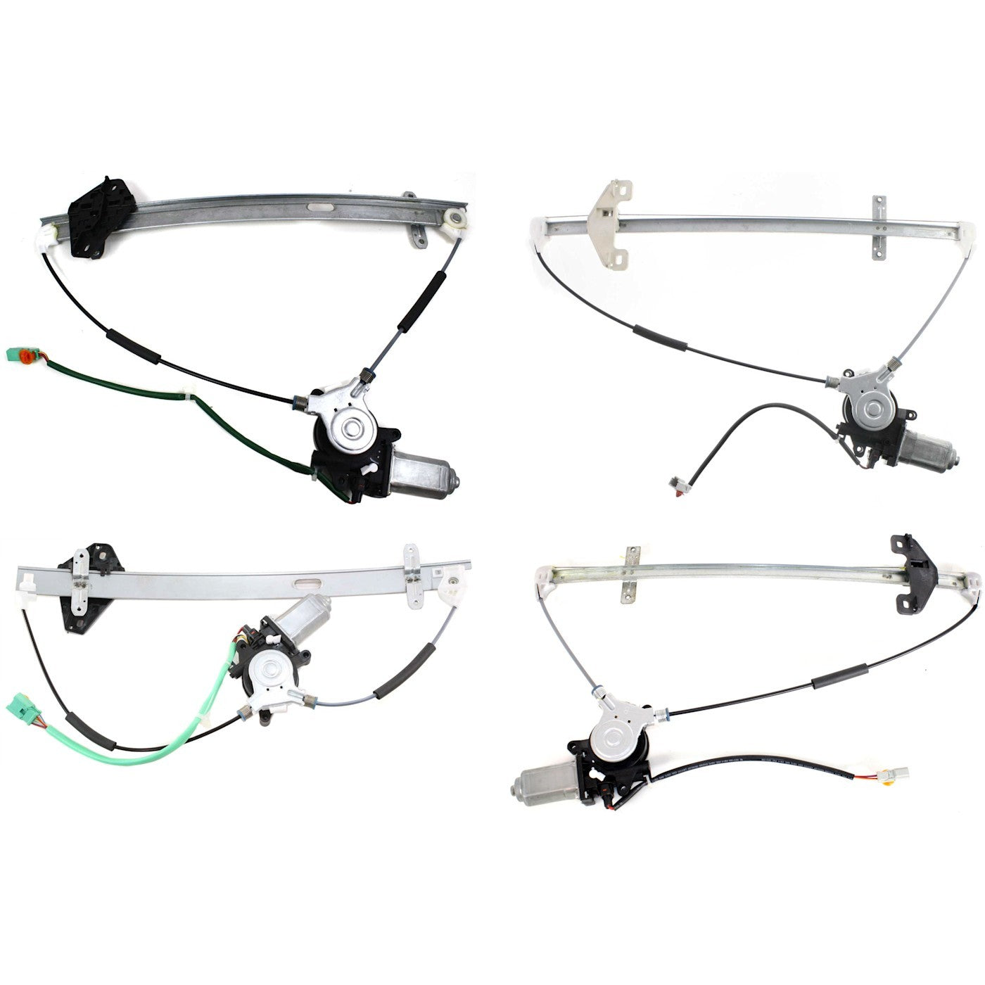 Set of 4 Window Regulators for Honda CR-V (2002–2006)