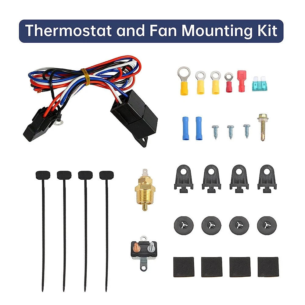 Electric Cooling Radiator Fan Kit for Universal Applications (14")