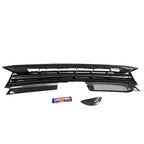 Badgeless Sport Grille for VW MK6 Golf/GTI/Jetta (2010–2014) - Carbon Fiber