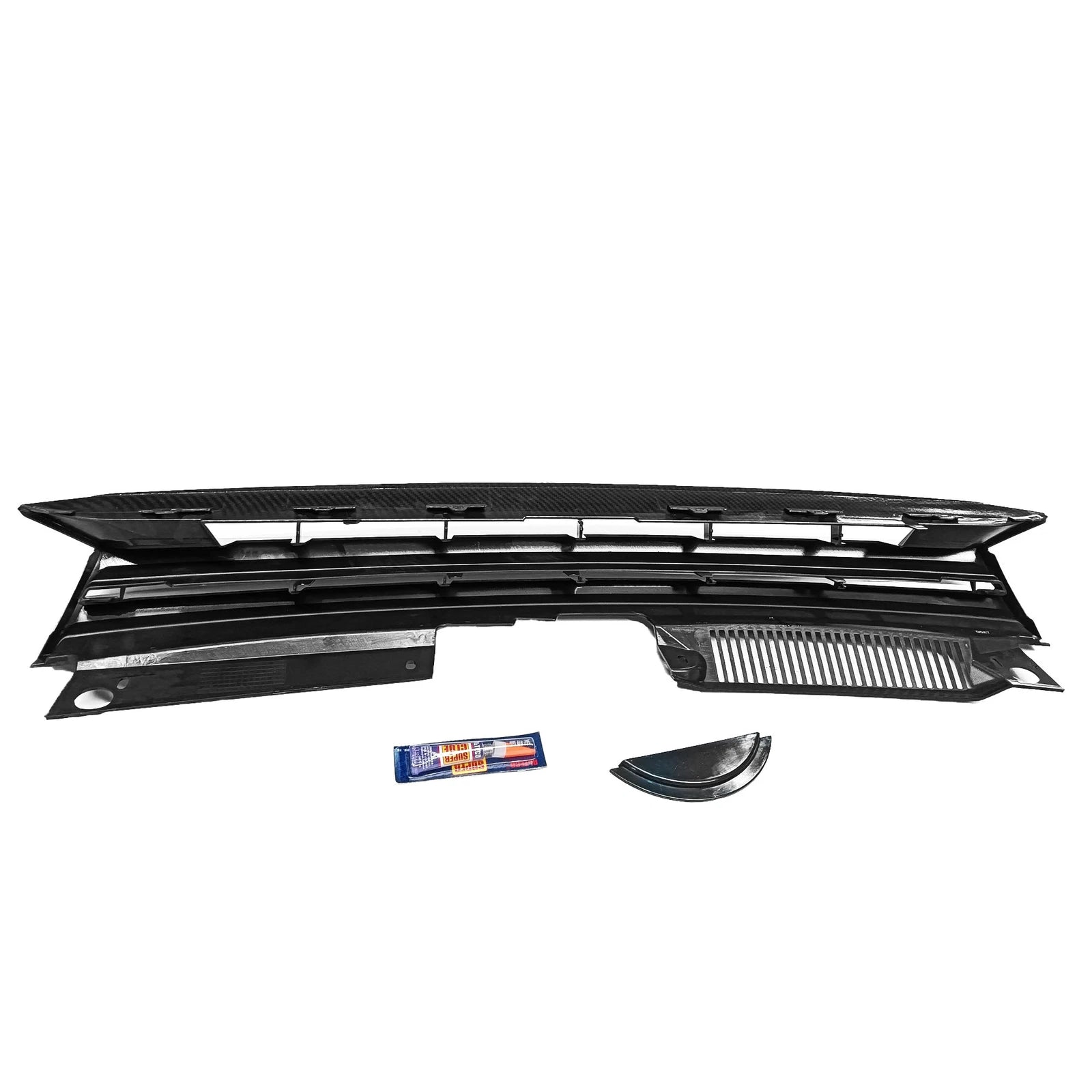 Badgeless Sport Grille for VW MK6 Golf/GTI/Jetta (2010–2014) - Carbon Fiber