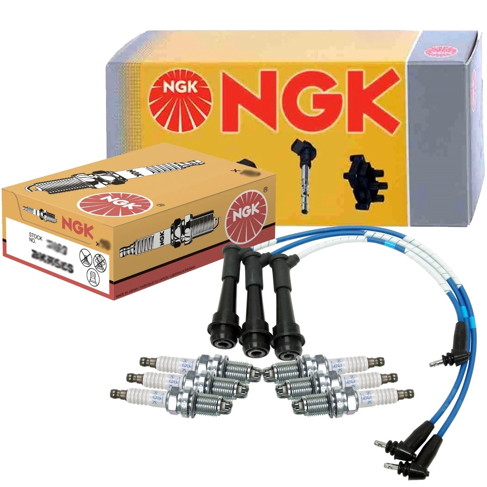 Set of 6 NGK Spark Plugs for Lexus GS300 SC300 Toyota Supra (1993–2002)