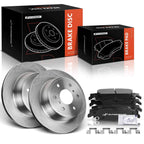 Rear Disc Brake Rotors & Ceramic Pads for Chevy Silverado 1500 (2019)