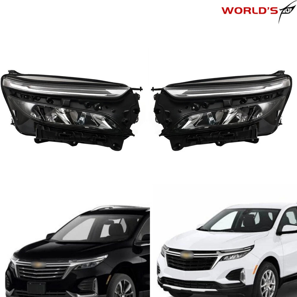 Full LED Headlights for Chevy Equinox (2022–2024) Chrome Housing
