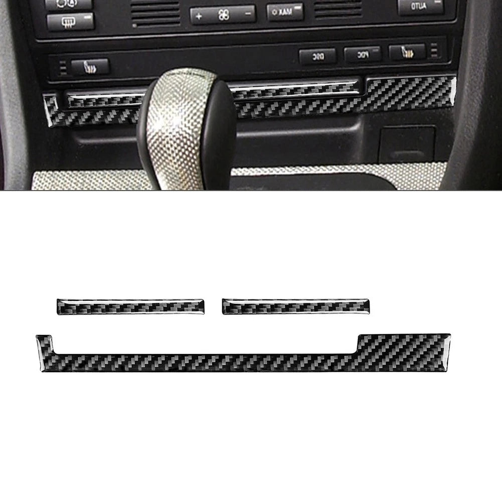 Carbon Fiber Below Cup Holder Cover Trim for BMW 5 Series M5 (1998–2003)