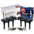 Set of 6 Ignition Coils & 6 NGK IridiumIX Spark Plugs for Chrysler Dodge Jeep