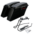 Hard SaddleBags with Conversion Bracket for Harley Softail Springer (1984–2017)