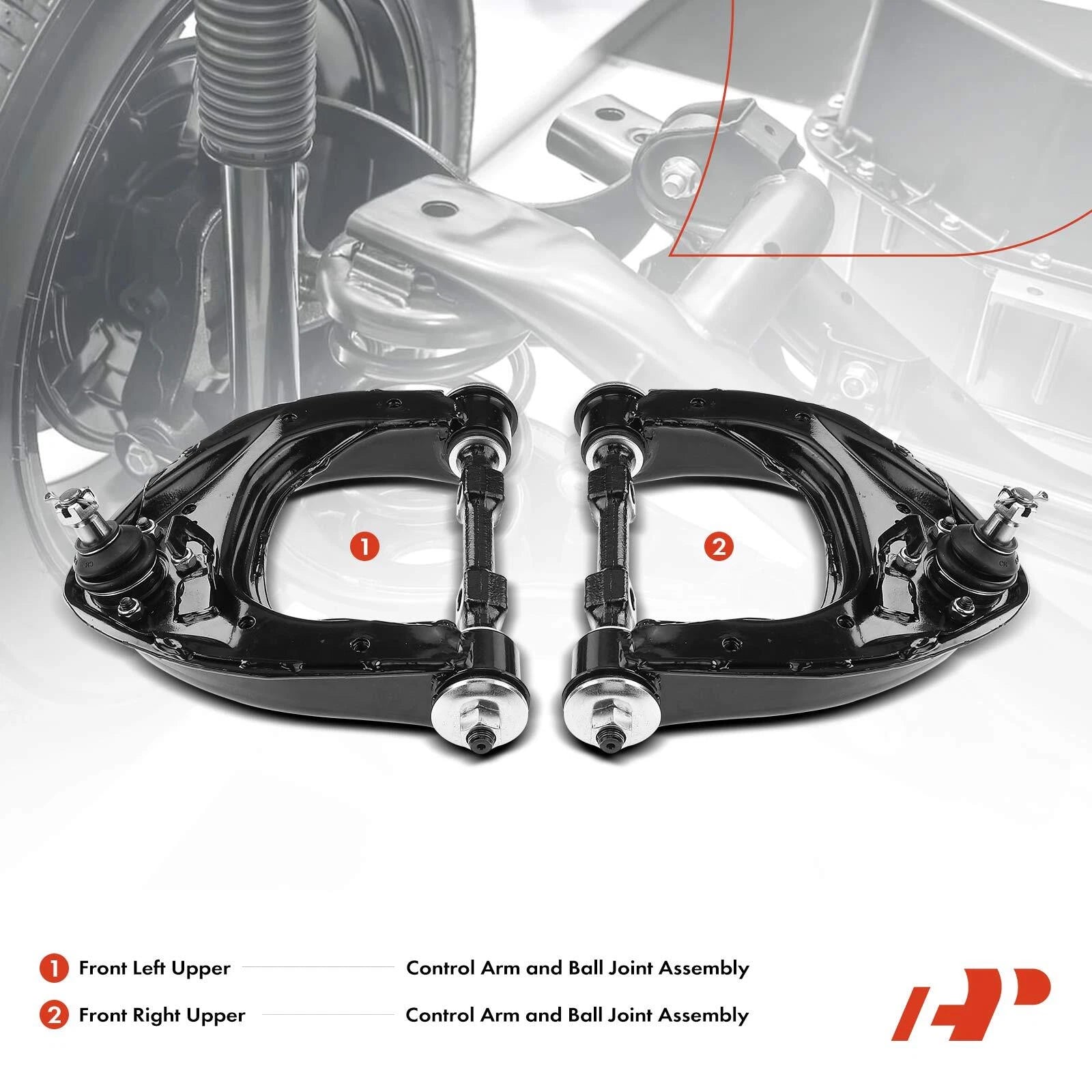 2X Front Upper Control Arm with Ball Joint for Mitsubishi Montero