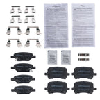 Set of 8 Ceramic Brake Pads for Saturn Aura (2007–2009)