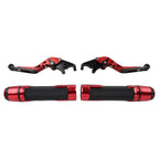 Set of 2 Red Extendable Brake Clutch Levers for BMW G310R G310GS (2017–2023)