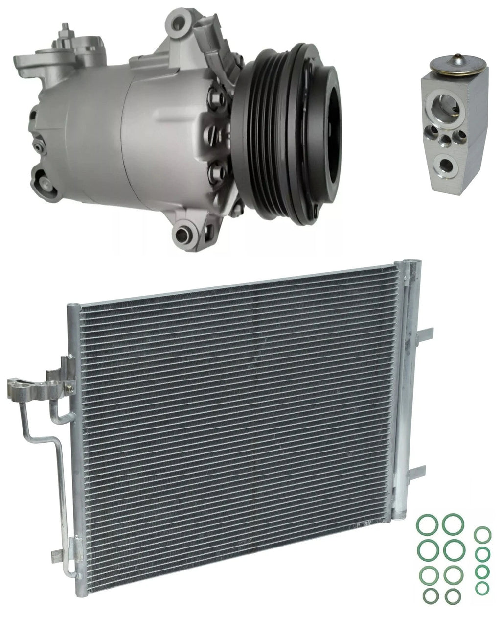 A/C Compressor Kit With Condenser for Ford Focus 2.0L Turbo (2016–2018)