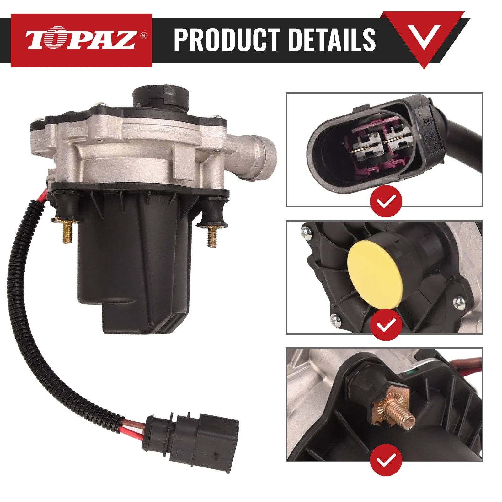 Secondary Air Injection Smog Pump for Audi A8 Quattro S4 S5 S6 S7 S8 (2000–2020)