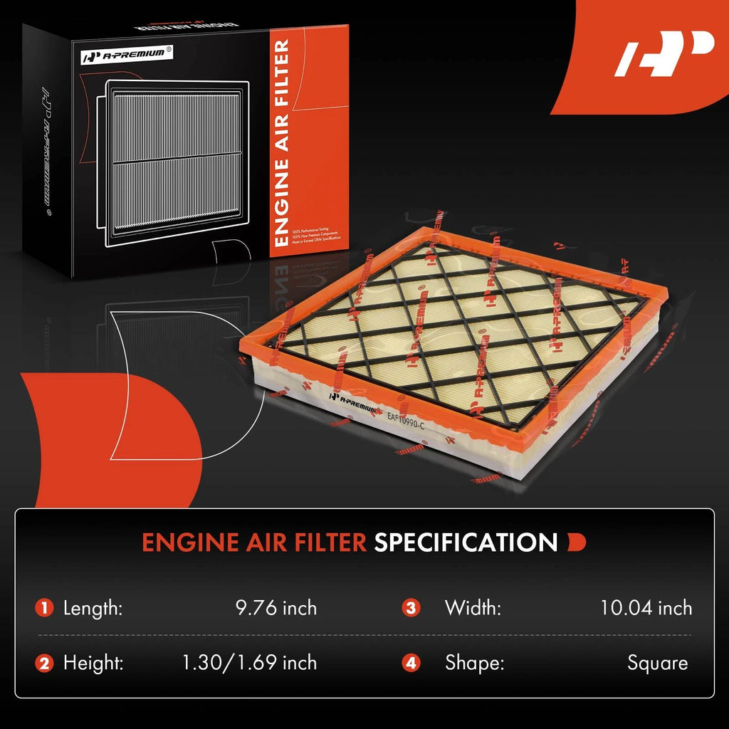 2X Engine Air Filter for Chevrolet Cruze (2011-2015) & Buick Verano (2013)