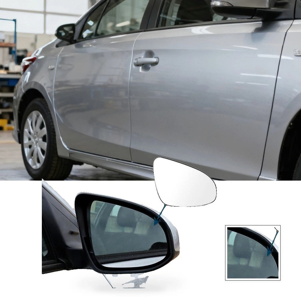 Rearview Mirror Glass Left for Toyota Yaris Vios (2014–2018) 87931-0D660