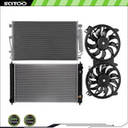 Cooling Fan Radiator A/C Condenser Kit for Nissan Altima (2007–2018)