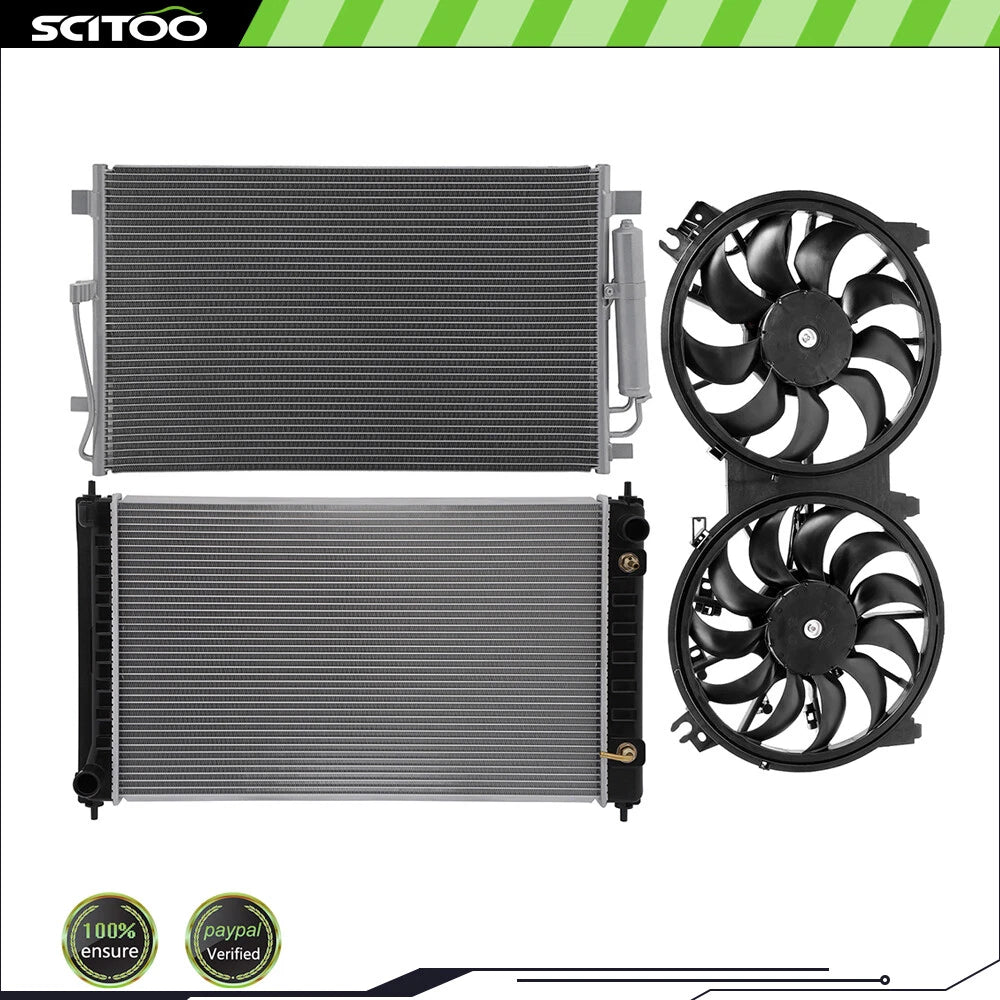 Cooling Fan Radiator A/C Condenser Kit for Nissan Altima (2007–2018)