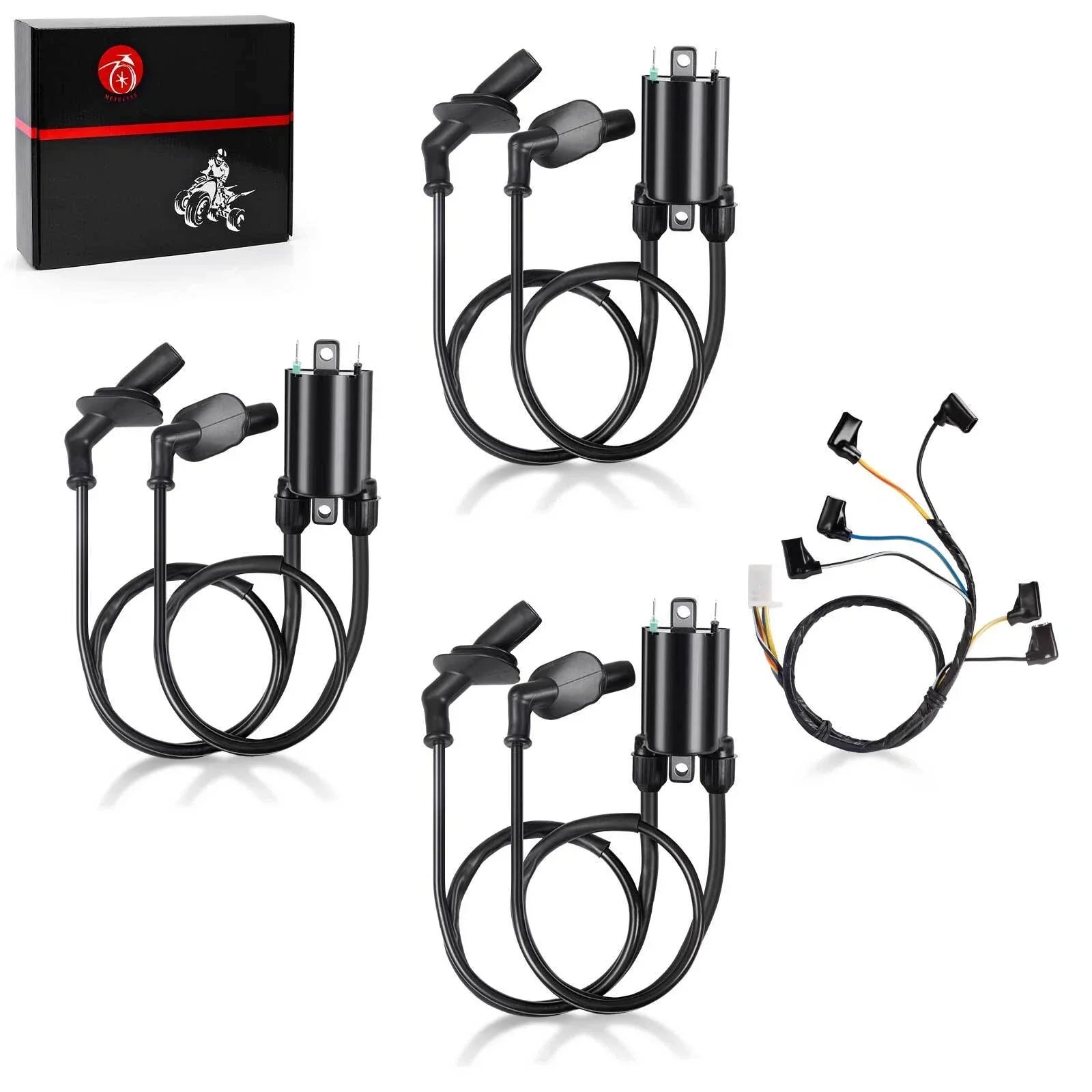 3x Ignition coils + Sub-wire for Honda GL1500 Goldwing 1500 (1989–2000)