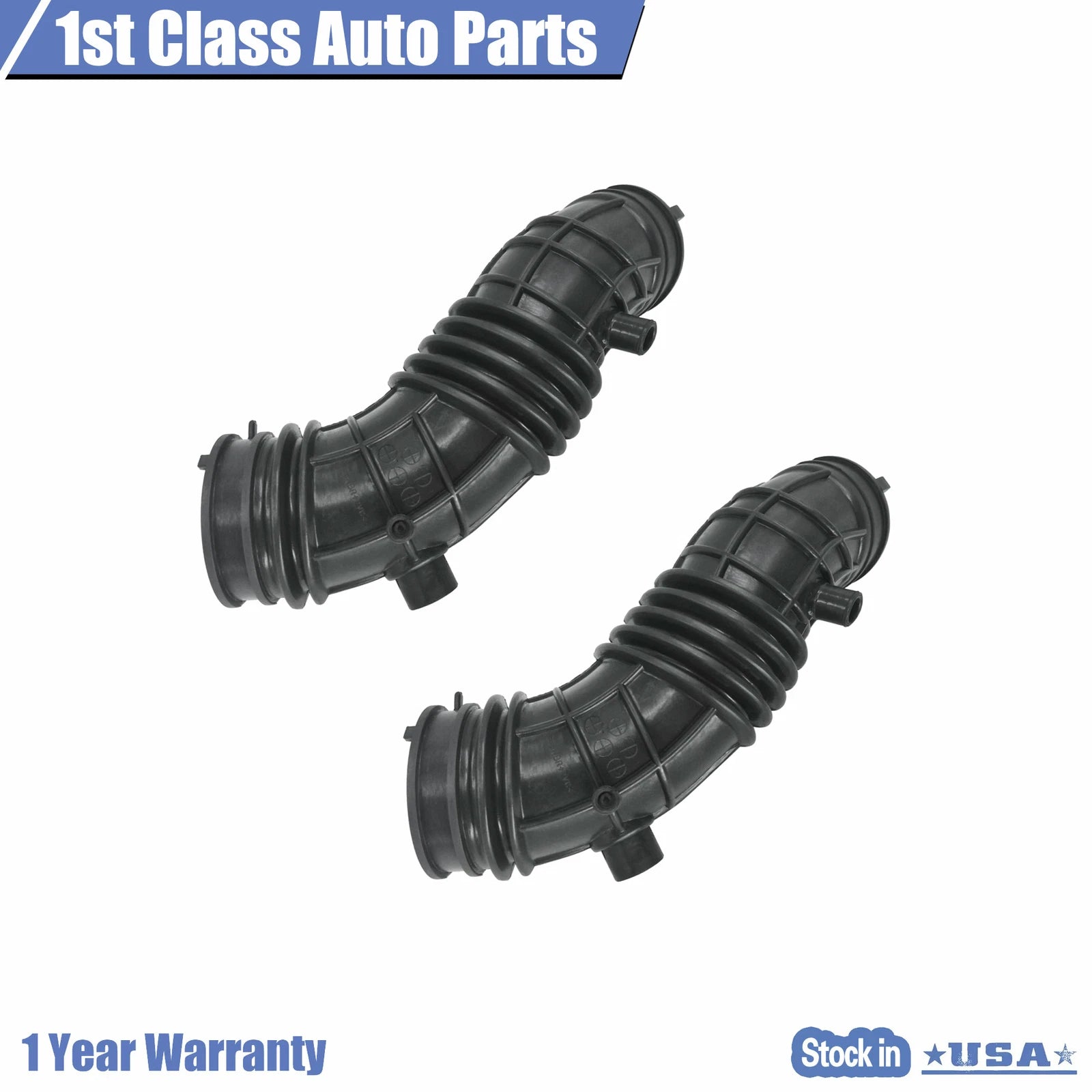 2X Engine Air Intake Hose for Honda Accord (2008–2012)