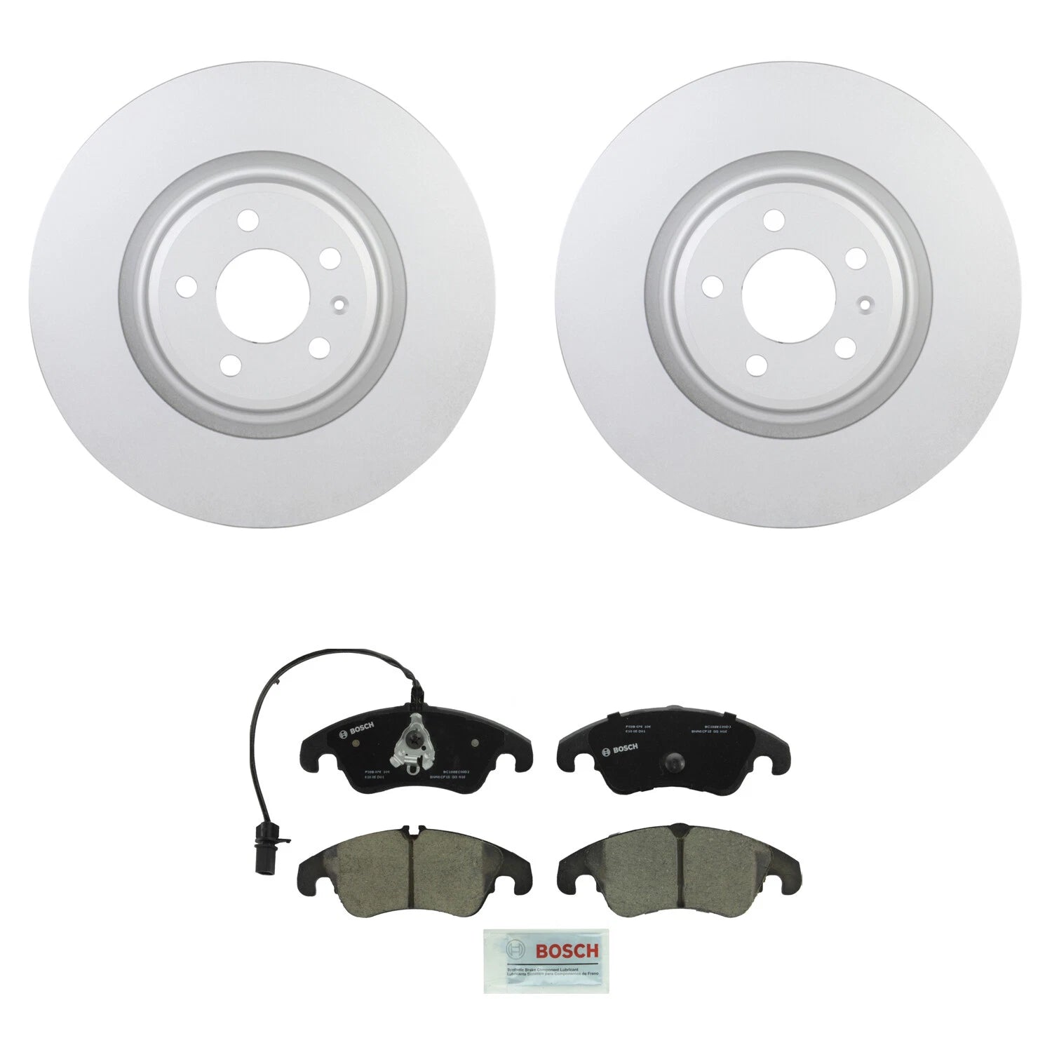 Set of 2 Bosch Quietcast 345mm Disc Brake Rotors for Audi Q5 S4 S5 (2018–2023)