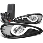 LED Black Clear Signal Headlight Lamps for Pontiac Grand AM (1999–2005)