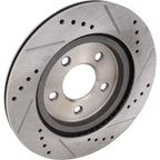 Brake Disc and Pad Kit for Ford Mustang (2005–2011) Rear Left Right Cross-drilled
