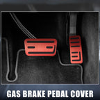 Set of 2 Non-Slip Brake Gas Pedal Pad Covers for Honda Fit (2021) Red