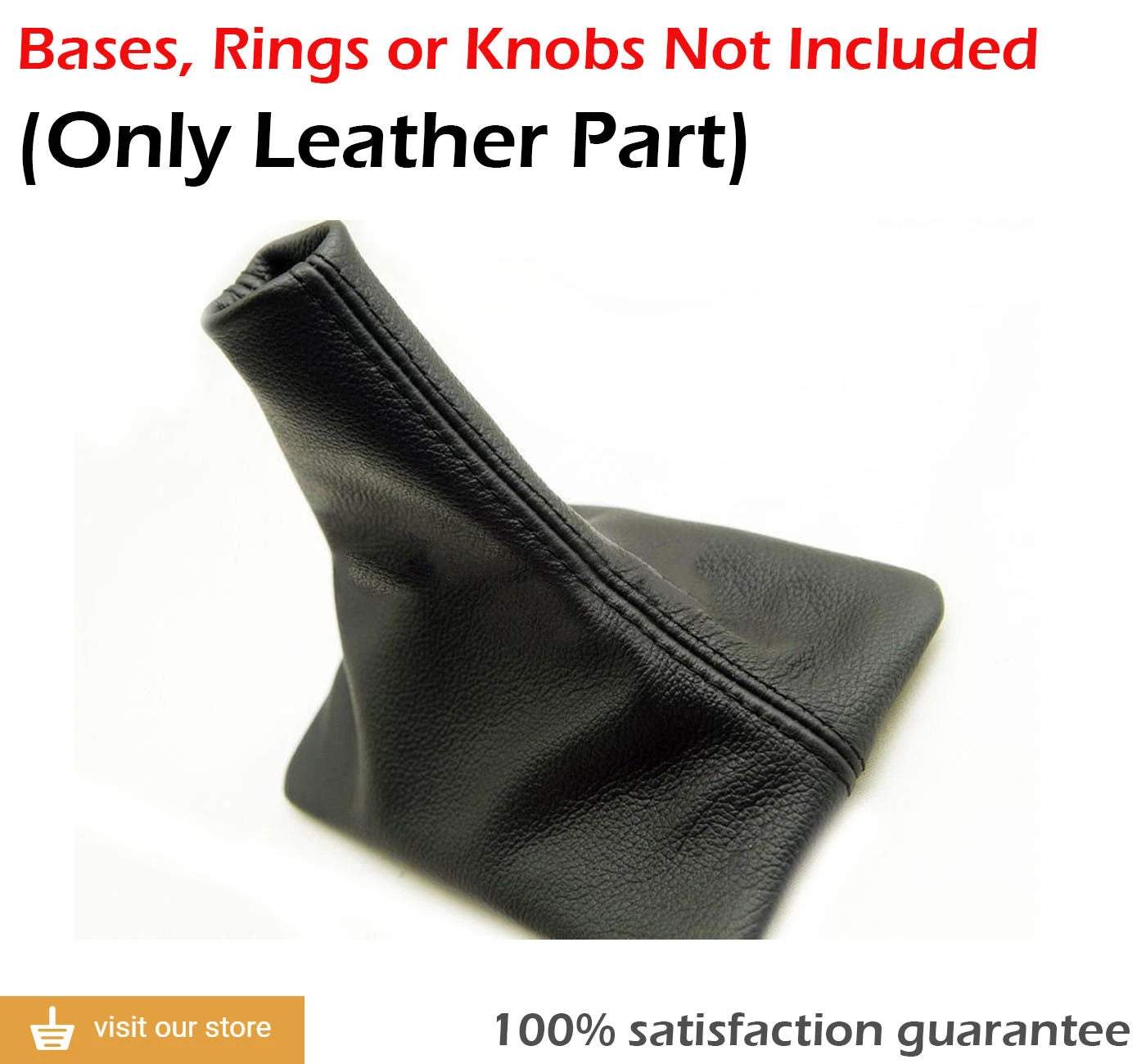 Manual Shift Boot Cover for Ford Mustang (2005–2009) Black PVC Leather
