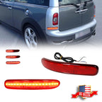 2X LED Red Rear Bumper Reflectors for Mini Cooper Clubman (2008–2014)