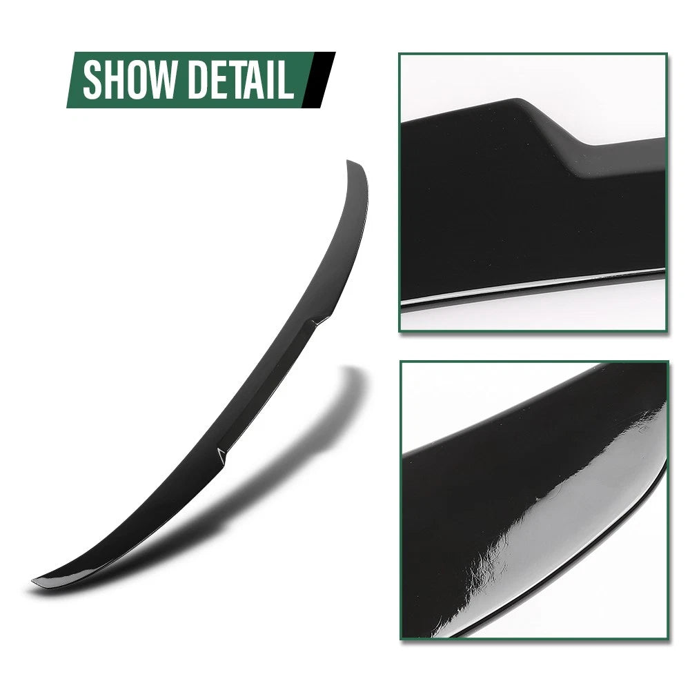 Rear Trunk Spoiler for BMW 5 Series F10 F18 (2010–2016) Gloss Black