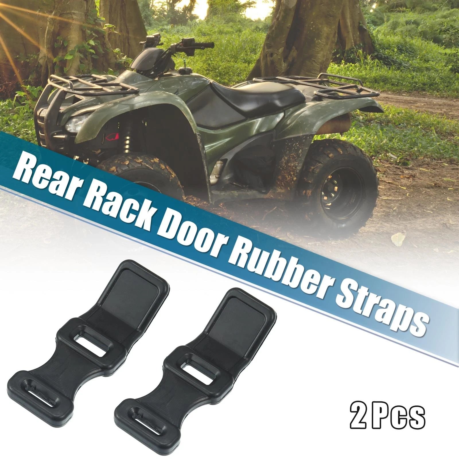 2X Rear Rack Door Rubber Straps 81309-958-680 for Honda ATC200E TRX300 TRX350 (1982–1999)