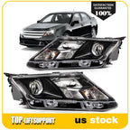 Headlight Assembly for Ford Fusion (2010–2012) Black Housing Projector
